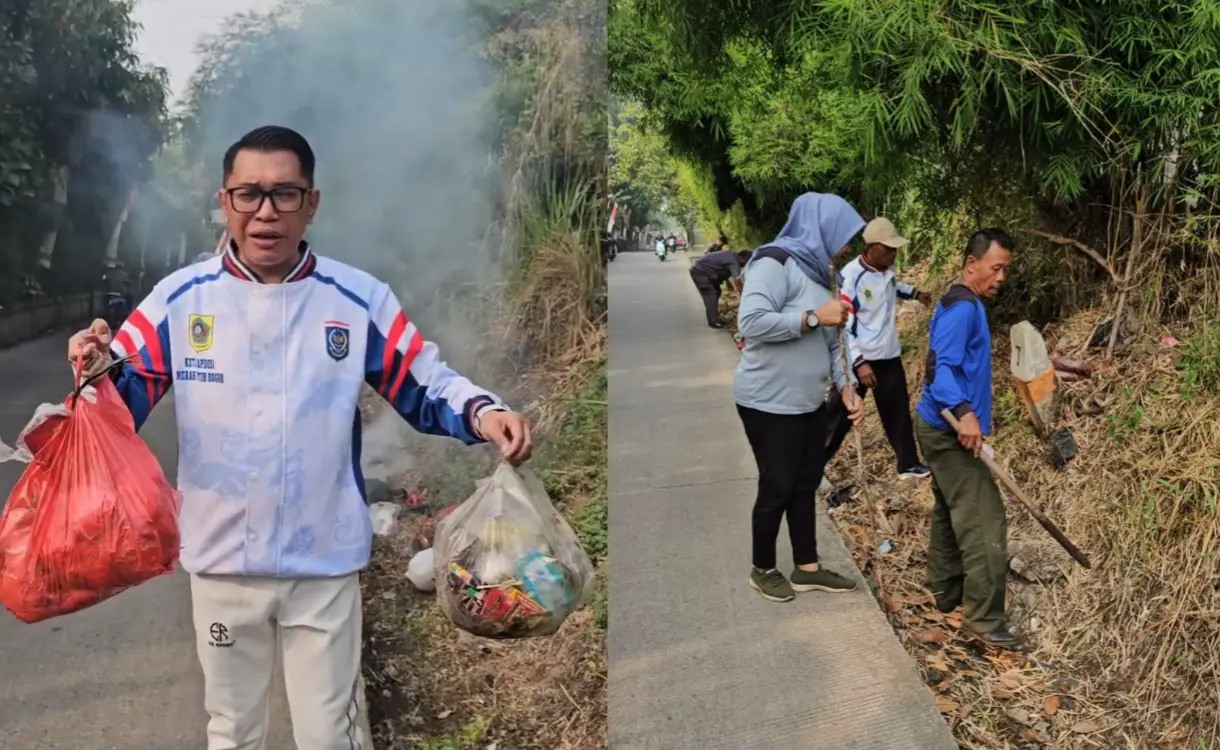 Kesal Tumpukan Sampah Liar Kembali Marak, Kades Cimanggis Naik Pitam 'Baru Dibersihkan'