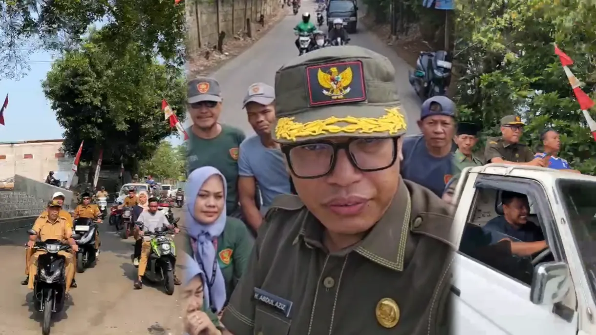 Menjelang HUT RI ke-81, Pemdes Cimanggis Bojonggede Patroli Wilayah dan Pastikan Merah Putih Berkibar