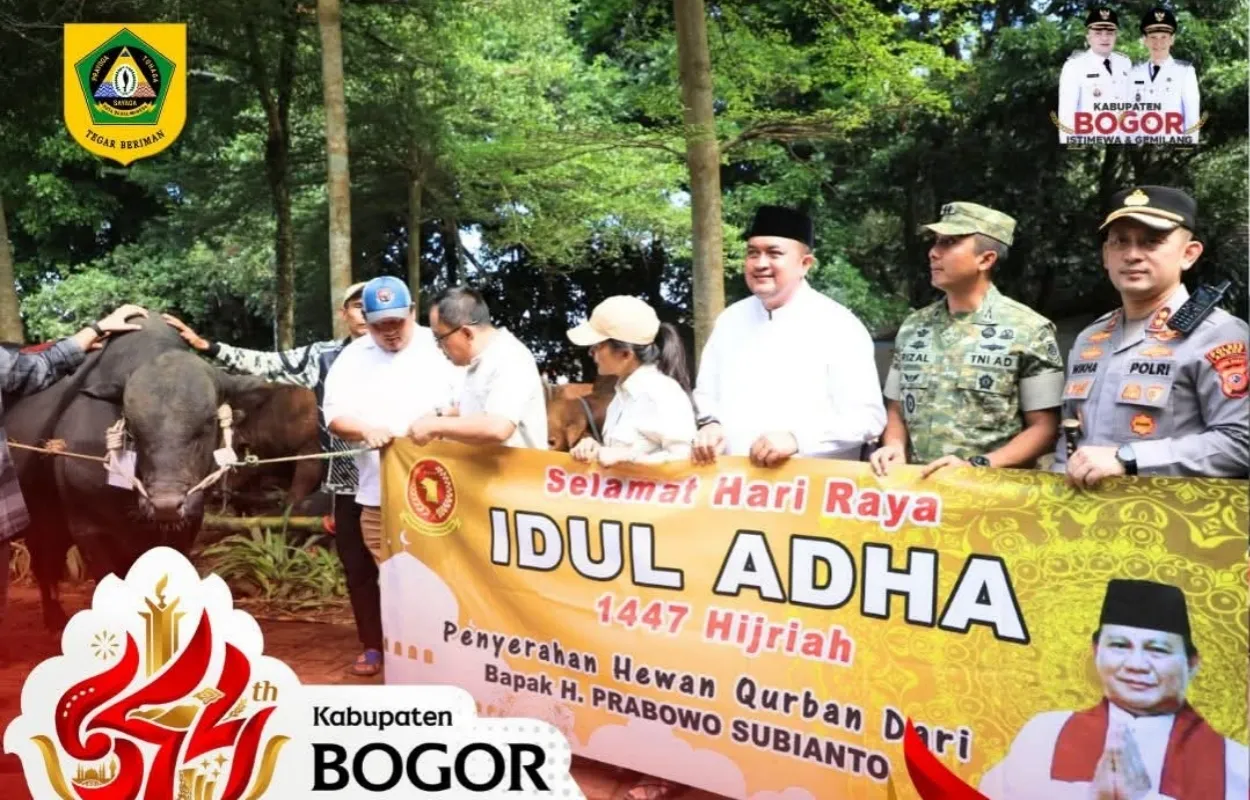 Bupati Bogor Sampaikan Terima Kasih Atas Kepedulian Presiden Prabowo Subianto Kurbankan Sapi 1,2 Ton Untuk Warganya