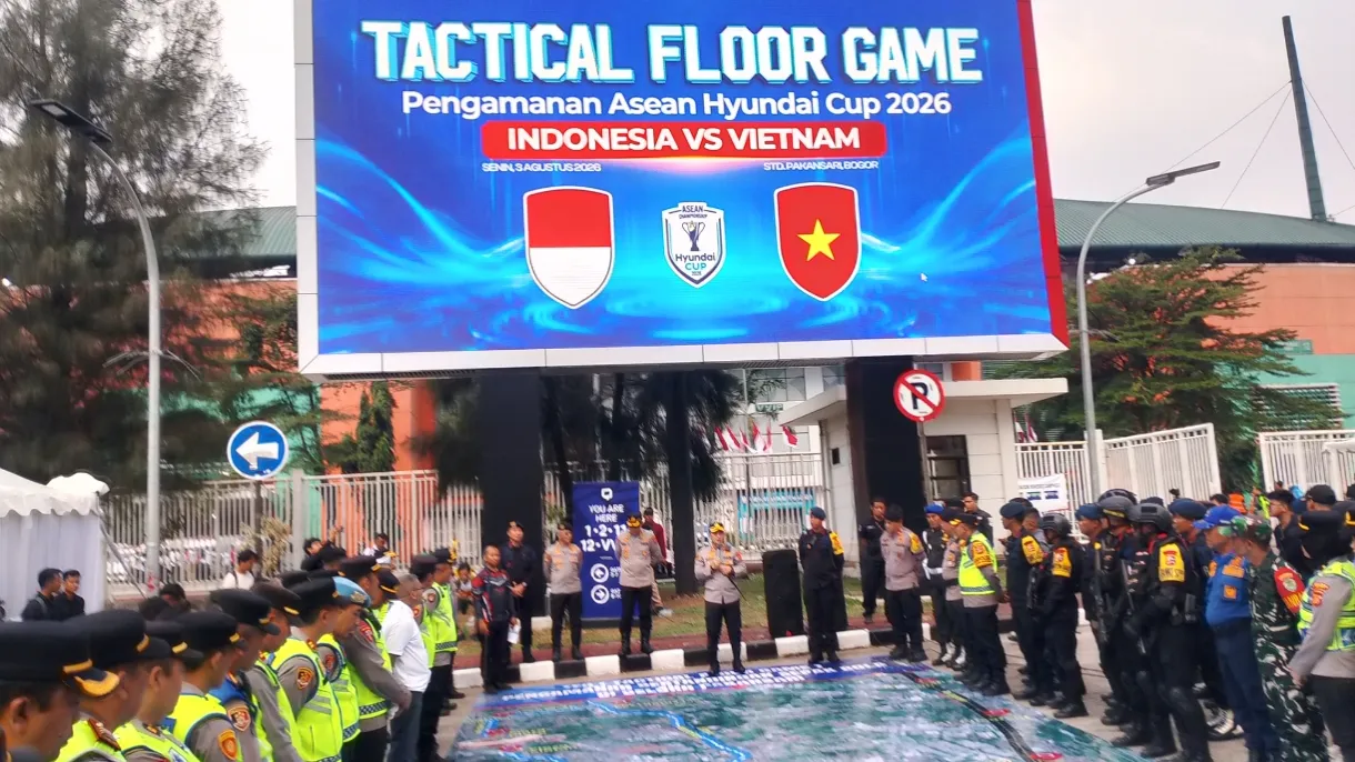 1.197 Personel Kepolisian Disiagakan, Pada Laga Piala AFF Indonesia vs Vietnam di Stadion Pakansari Cibinong