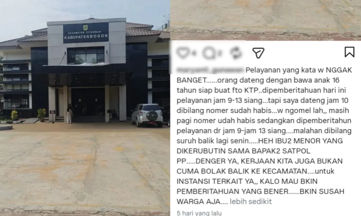 Pelayanan Kecamatan Citeureup Dinilai Buruk, Warga Luapkan Unek-unek dan Protes di Media Sosial