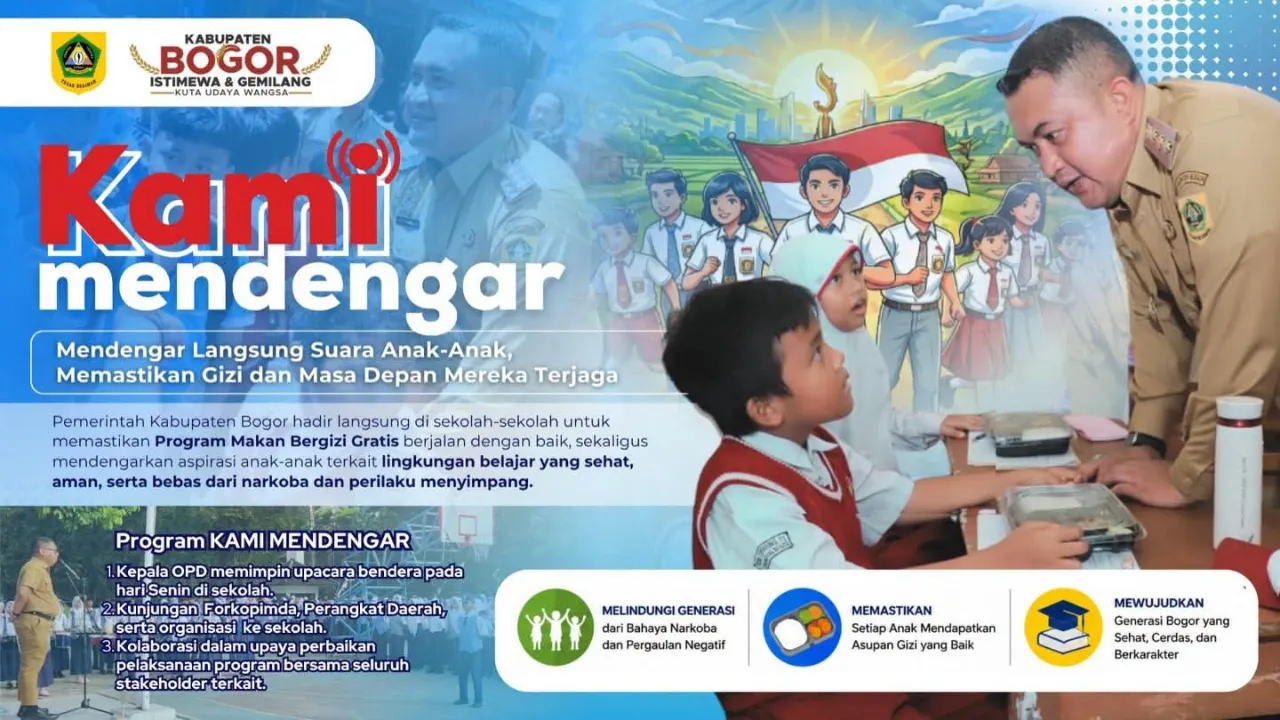 Jaga Generasi Emas, Bupati Bogor Luncurkan Program 'KAMI Mendengar'