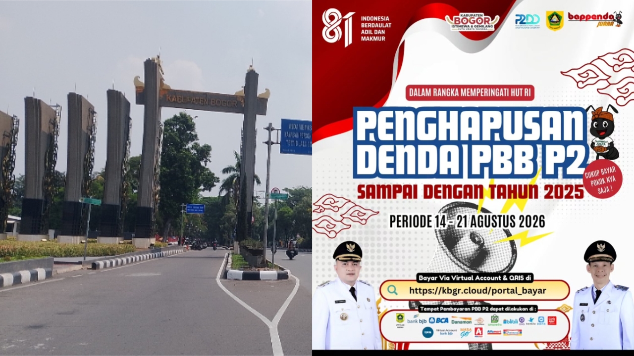 Menyambut HUT RI ke-81: Pemkab Bogor Hapus Denda PBB-P2 hingga Tahun Pajak 2025, Berlaku 14–21 Agustus