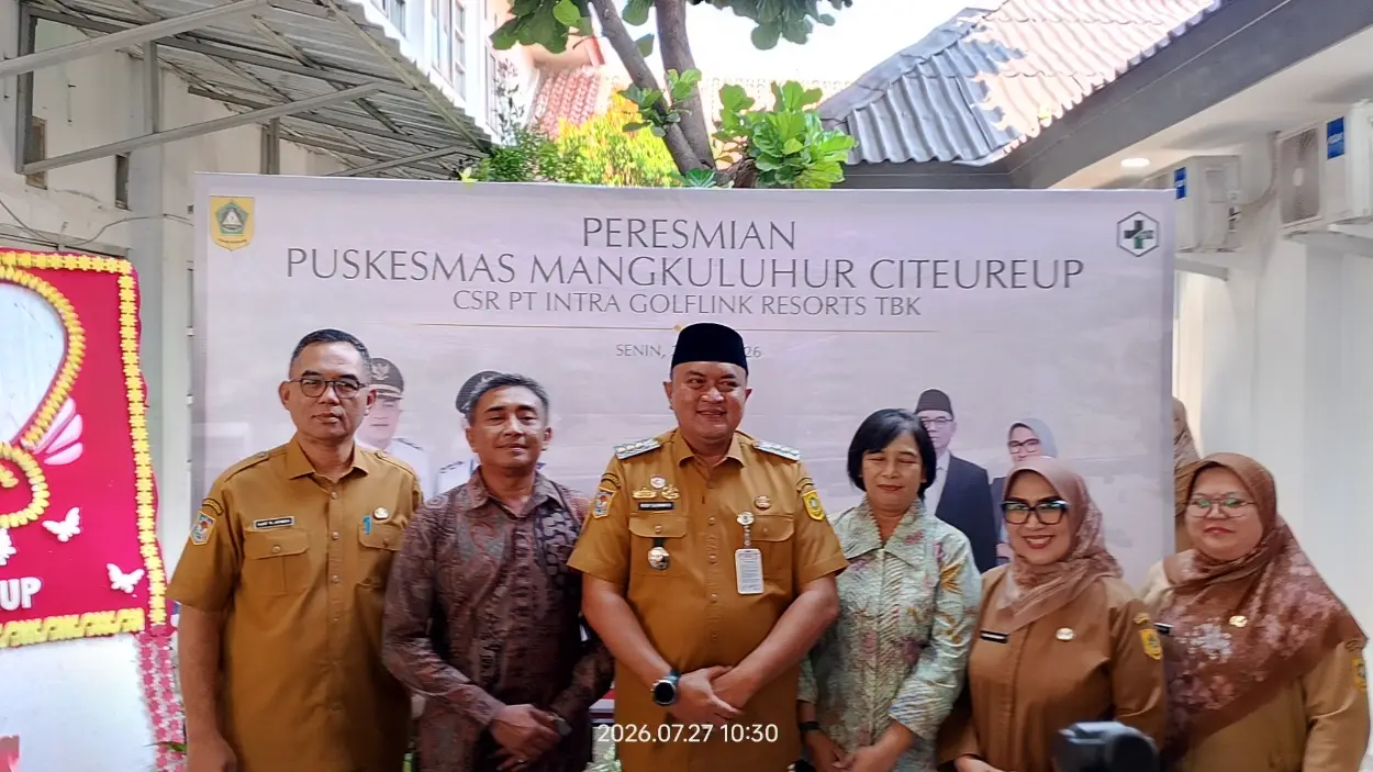 Resmikan Puskesmas Mangkuluhur Citeureup, Bupati Bogor Ajak Sektor Swasta Berjibaku Bangun Daerah