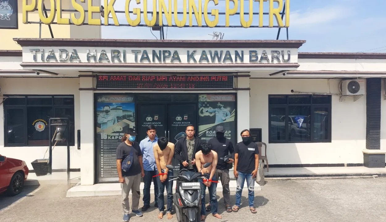 Polisi Amankan Residis Curanmor Bersenpi dan Penadah di Gunung Putri