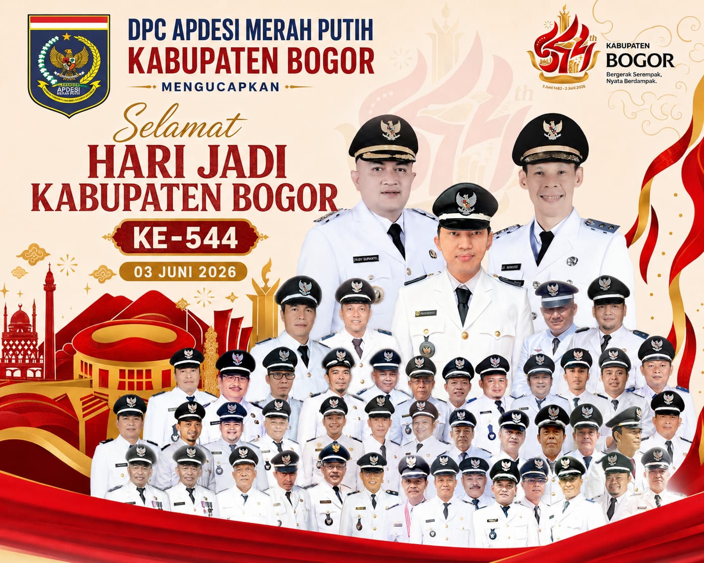 Ucapan HJB KE-544 dari APDESI KABUPATEN BOGOR
