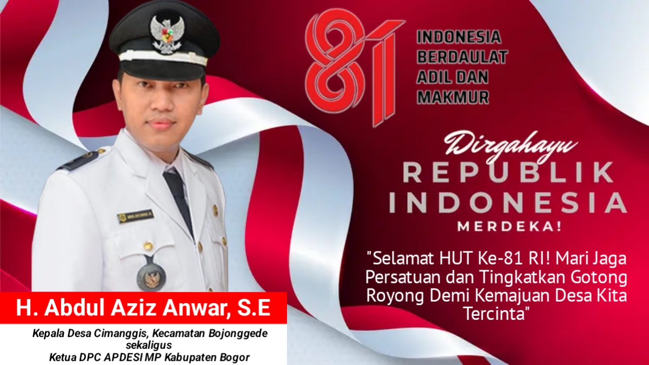 Kades Cimanggis Kecamatan Bojonggede